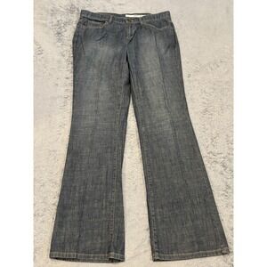 DKNY Soho Jeans Women's 8R Blue Stretch Denim Casual Bootcut Faded